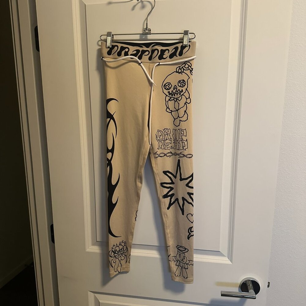 Drop Dead Tan Tattoo Sweat Leggings